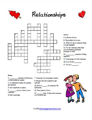 dating profile info crossword
